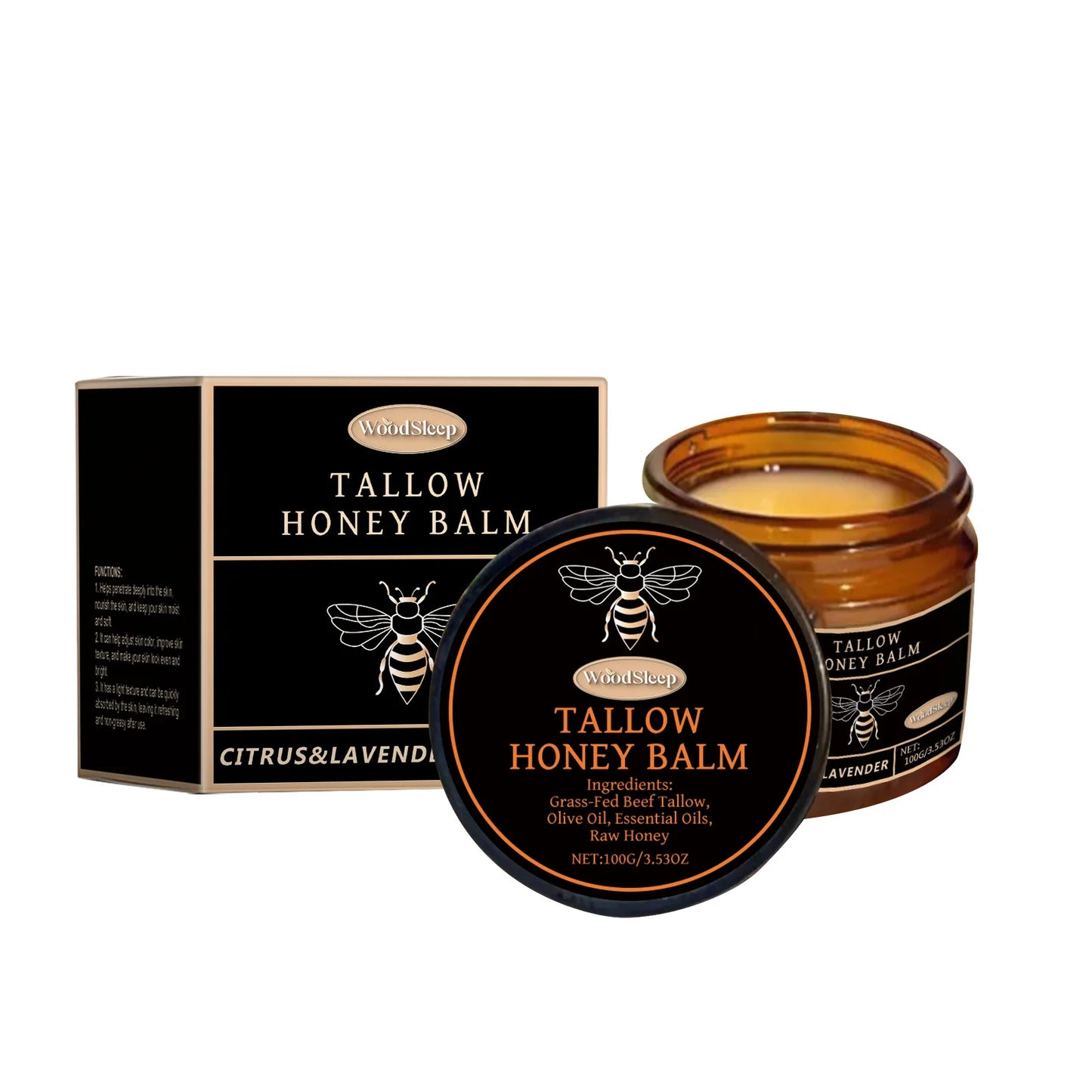 Beef Tallow Face Cream Dark Spots Removal Fine Lines Repair Firming Lifting Sagging Improvement Moisturizing Nourish Skin Care